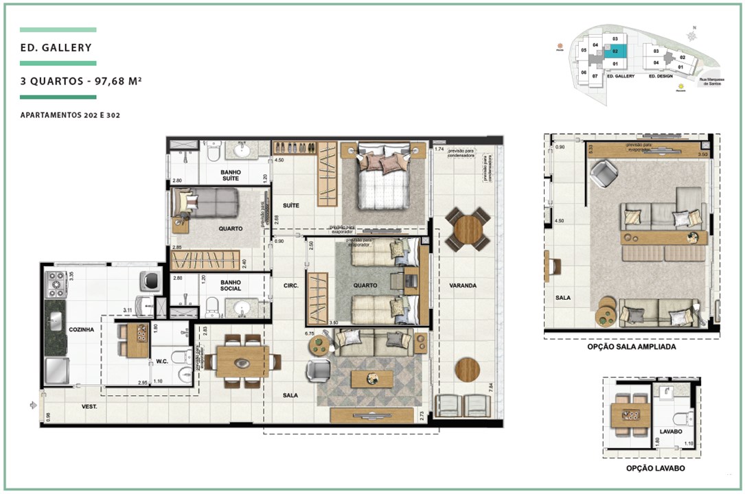 Apartamento Ed. Gallery 03 quartos | 97,68m² | Open Gallery & Design – Laranjeiras - Rio de Janeiro - Rio de Janeiro Apartamento Ed. Gallery 03 quartos | 97,68m² | Open Gallery & Design – Apartamento em Laranjeiras - Rio de Janeiro - Rio de Janeiro
